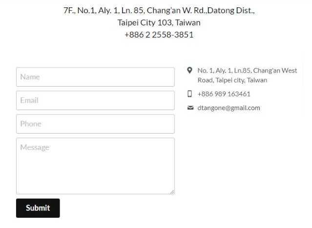 聯繫表單 聯繫表單